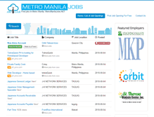 Tablet Screenshot of metromanilajobs.net